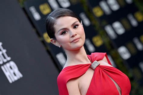 selena gomez tits|Selena Gomez Wore Nothing But a Plunging Red Bra in a Set of .